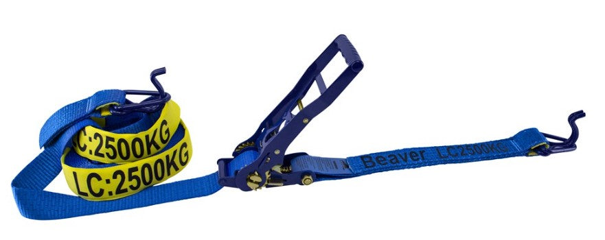 Beaver Reversible Hand Ratchet and Strap 50mm x 9M LC 2500kg RTD055PL-REV Hand Ratchet Beaver