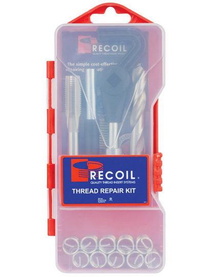 Recoil Metric Thread Repair Kit M8.0 – 1.25 Pitch with 10 Inserts RC35088 Thread Repair Kit Recoil