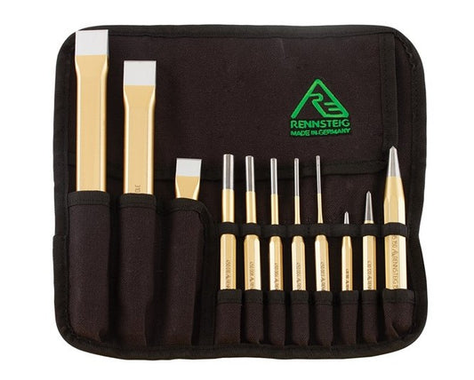 Rennsteig Chisel and Punch Set Chisel, Pin Centre REN12 punch set Rennsteig