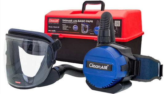 Maxisafe CleanAIR Unimask with Basic PAPR KIT RFU837-CB mask CleanAir