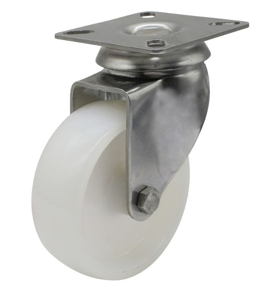 Swivel 75mm Nylon Wheel 50kg Capacity Stainless Steel Castor S3730 Castor Wheel Richmond Rolling Solutions