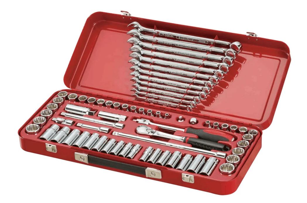 Sidchrome 68 Piece 3/8" Drive Metric/AF Socket & Spanner Set SCMT13115 Socket Set Sidchrome