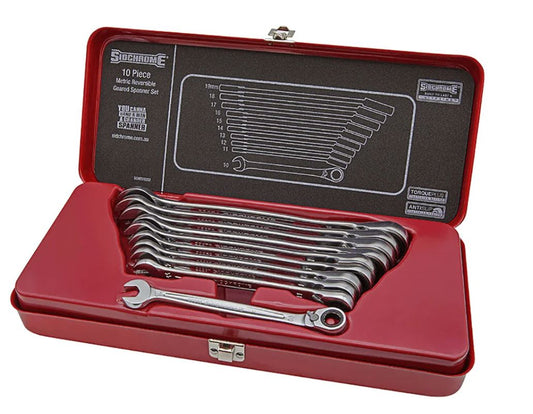 Sidchrome 467 Series 10 Piece Geared Metric Spanner Set SCMT22202N Spanner Set Sidchrome