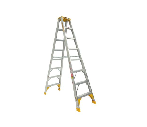 Gorilla Double sided A-frame ladder 2.4m (8ft) Aluminium 180kg Heavy Duty Industrial SM008-HD Ladder Gorilla Hartman Group