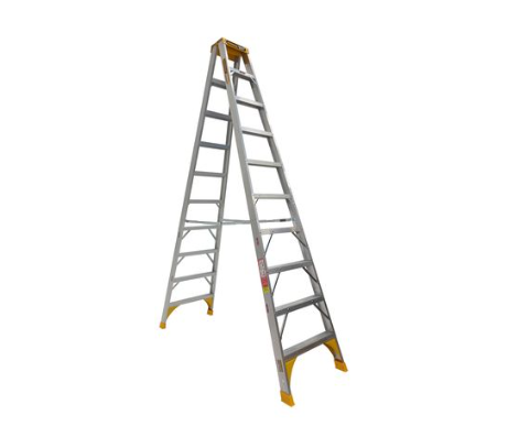 Gorilla Double sided A-frame ladder 3.6m (12ft) Aluminium 180kg Heavy Duty Industrial SM012-HD Ladder Gorilla Hartman Group