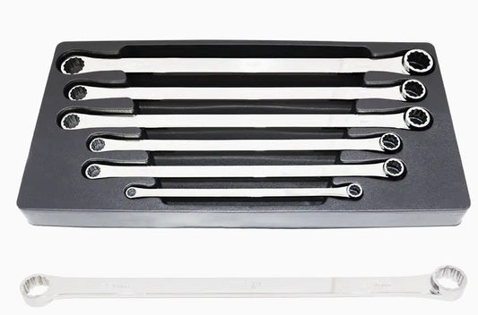 SP Tools Double Box Ring Spanner Set 0° Offset Extra Long - Metric - 6pc SP10036 Spanner Set SP Tools