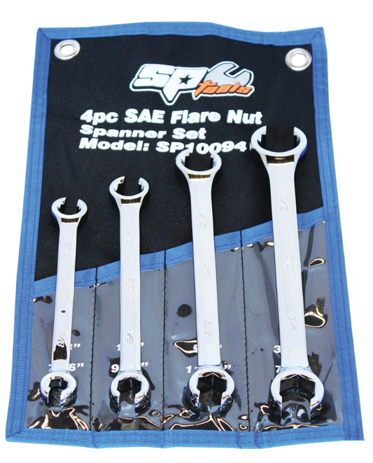 SP Tools Flare Nut Spanner Set SAE 4pc SP10094 Spanner Set SP Tools