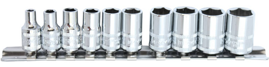 SP Tools 1/4"Dr Socket Rail Set - 6pt Metric 10pc SP20132 Socket Set SP Tools
