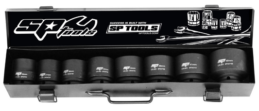 SP Tools 3/4"Dr Impact Socket Set - 6pt Metric 8pc SP20410 Socket Set SP Tools