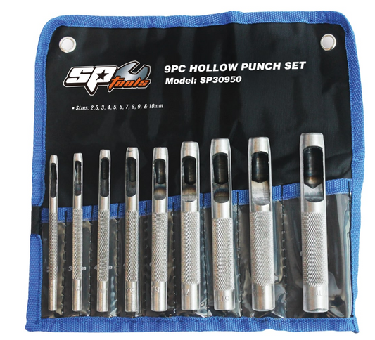 SP Tools Hollow Punch Set 9pc SP30950 punch set SP Tools