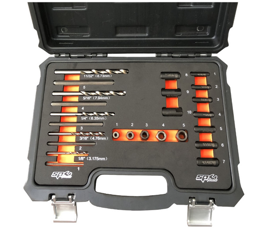SP Tools Screw Extractor Set Drill Bit & Guide 25pc SP31320 Screw Extractor SP Tools