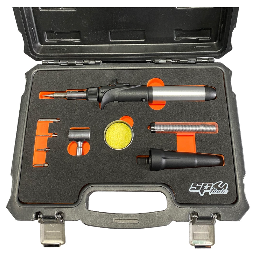 SP Tools Self-Igniting Professional Gas Soldering/Torch Kit + Heat Shrink Function SP32290 Soldering Iron SP Tools