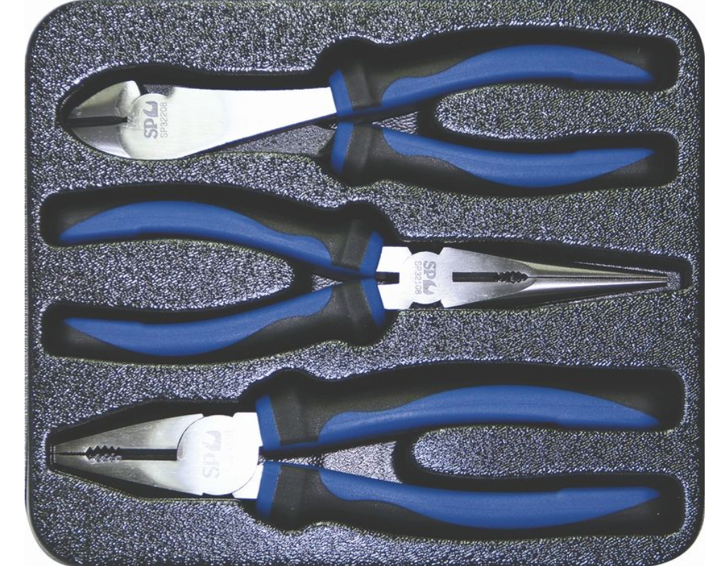 SP Tools 3 Piece 200mm Plier/Cutter Set SP32903 Plier and Cutters SP Tools