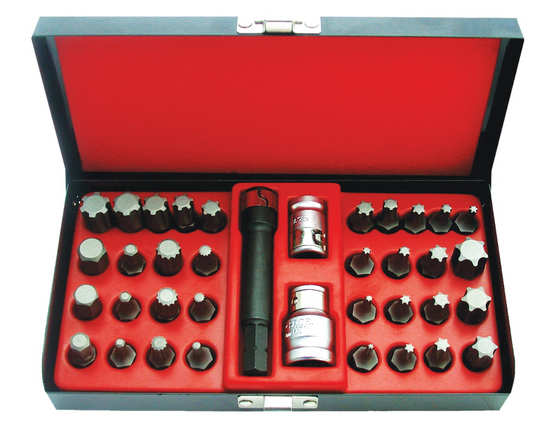 SP Tools 37 Piece 3/8″ & 1/2″ Drive Professional Bit Set SP39610 Drill Bit SP Tools