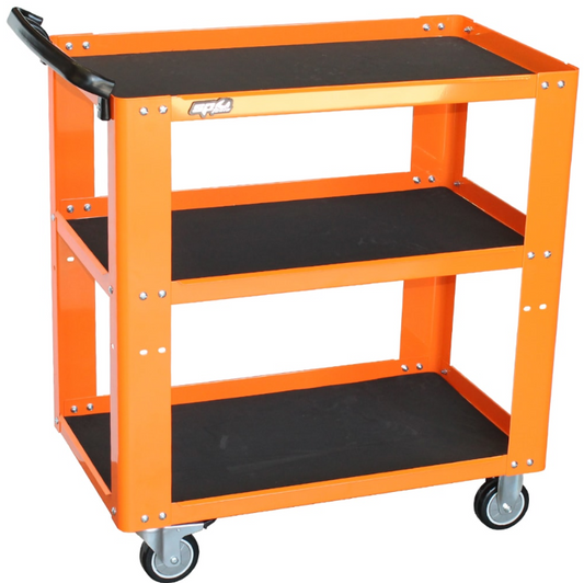 SP Tools Professional Service Trolley 3 Shelf Orange SP40019 Trolley SP Tools