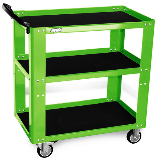 SP Tools Professional Service Trolley 3 Shelf Green SP40019G Trolley SP Tools