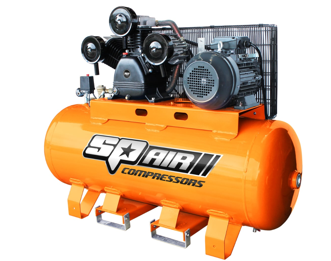 SP Tools Air Compressor - Triple Cast Iron Stationary 10Hp 3 Phase 270LT SP50 Compressor SP Tools