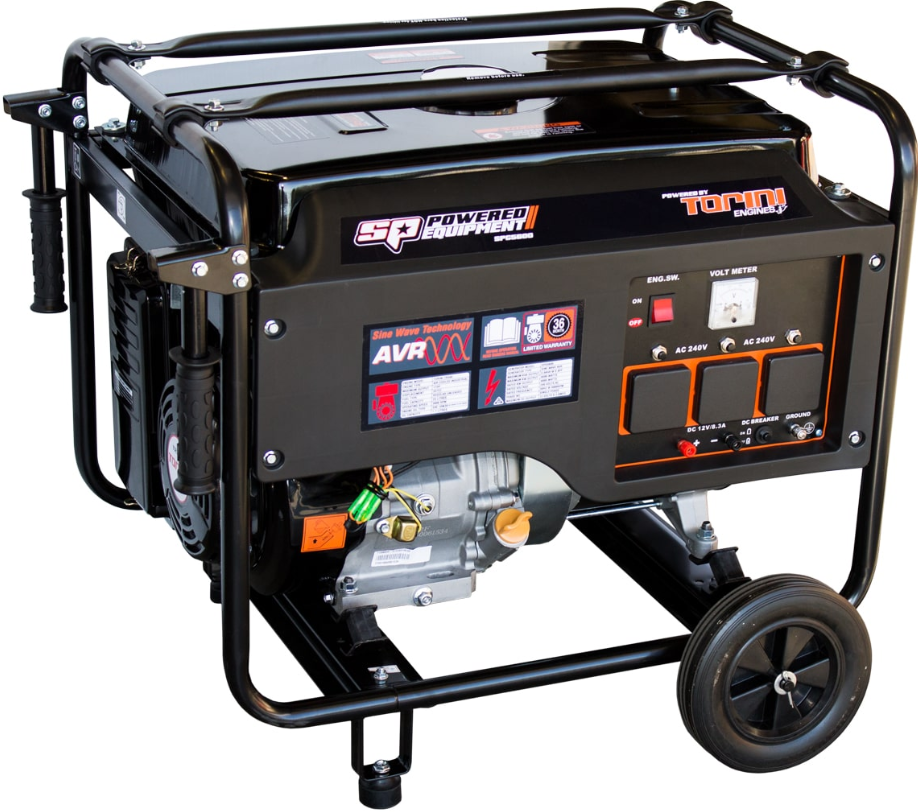 SP Tools Industrial Series Generator - 15HP 8.1KVA Torini Engine SPG81 ...