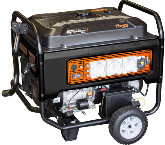 SP Tools Construction Series Generator - 20HP 12KVA Torini Engine SPGC12000E Generator SP Tools