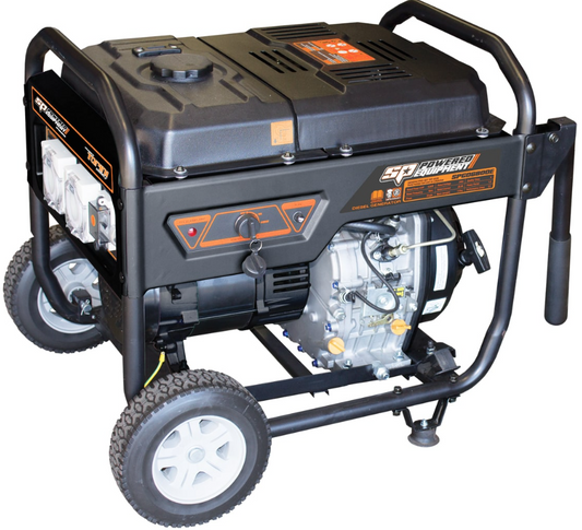 SP Tools Construction Series Generator - 10HP Diesel 6.8VA SPGD6800E Generator SP Tools