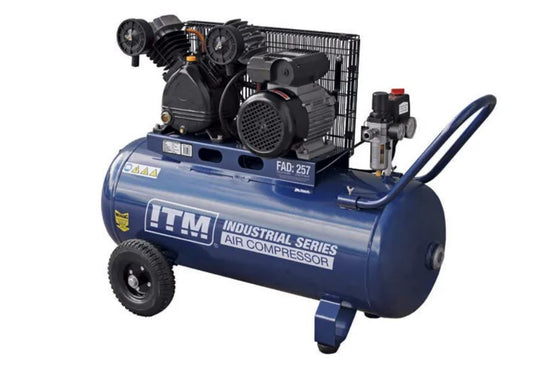 ITM Air Compressor, Belt Drive, 2.5hp 90ltr Fad 257l/Min TM351-25090 Compressor ITM