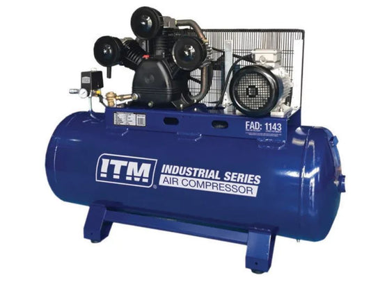 ITM Air Compressor, Belt Drive Stationary 3 Phase, 10 hp 270ltr Fad 1143 L/Min TM353-10270 Compressor ITM