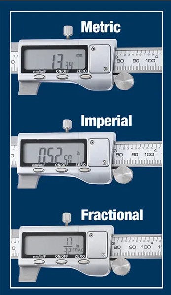 ITM 150mm Digital Vernier Caliper, Metric, Imperial, Fractional TM610-115 Caliper ITM