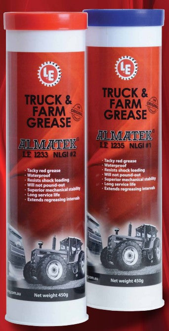Almatek Truck & Farm Winter or Summer 450gm Tube Box of 10 LE 1233AC LE 1235AC grease Almatek