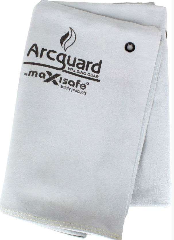 Maxisafe ArcGuard Leather Welding Blanket with Eyelets - 1.8m2 WBL186-18E Welding Blanket Maxisafe