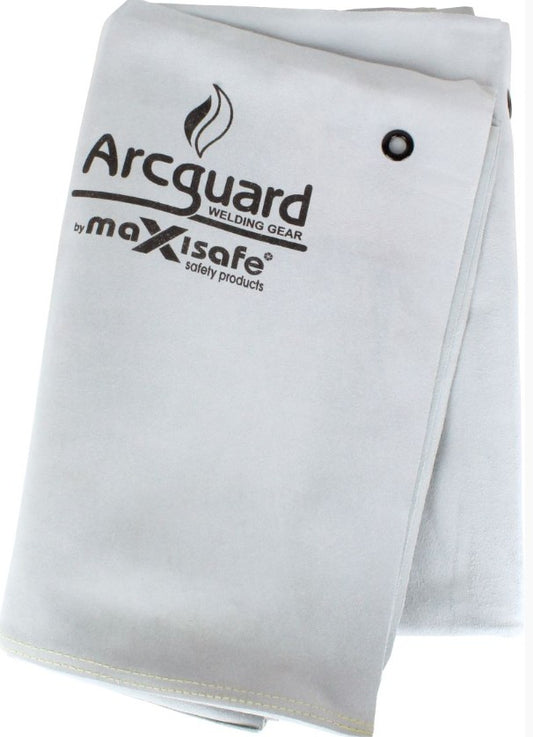 Maxisafe ArcGuard Leather Welding Blanket with Eyelets - 1.8m2 WBL186-18E Welding Blanket Maxisafe