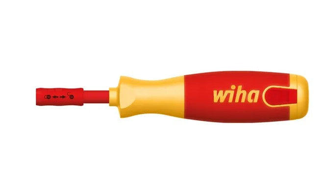 WIHA Screwdriver With Bit Magazine Liftup Electric, Phillips, Plusminus/Pozidriv, Slotted With 6 Slimbits, Vde 1000v Insulated WH-38613 screwdriver set WHIA