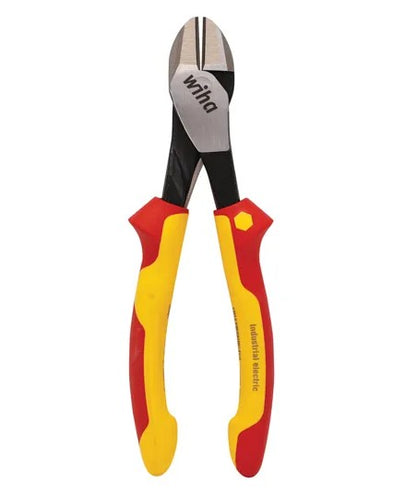 WIHA 200mm Heavy-Duty Diagonal Side Cutters, Industrial Electricians, VDE 1000V Insulated WH-43582 Plier and Cutters WHIA