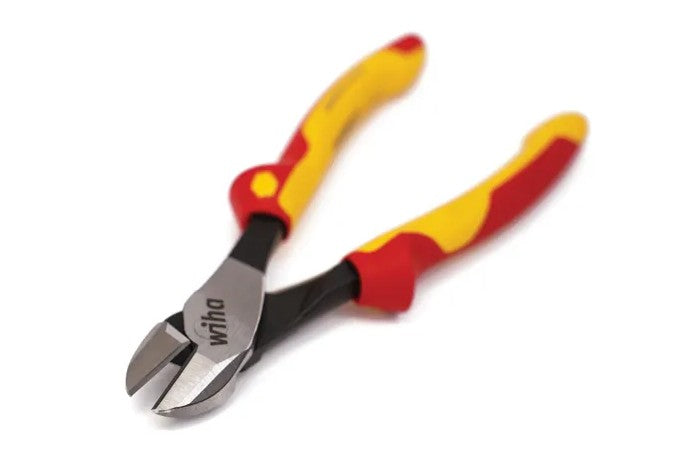 WIHA 200mm Heavy-Duty Diagonal Side Cutters, Industrial Electricians, VDE 1000V Insulated WH-43582 Plier and Cutters WHIA