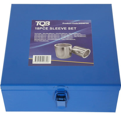 TQB Workshop Mate 18 Piece Brushing Sleeve Set WSMP50 Brushing Sleeve Set Trade Quip