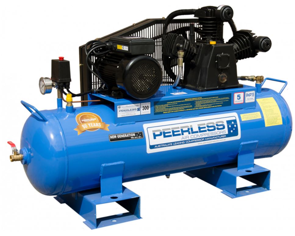 Peerless PHP15 High Pressure Fatboy, 300LPM, 15AMP Belt Driven Air Compressor 00105 Compressor Peerless Products