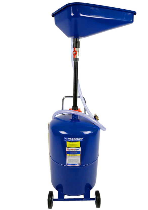 TQB Oil Drainer Self Evacuating 65 Litre 1046T Oil Drainer Trade Quip