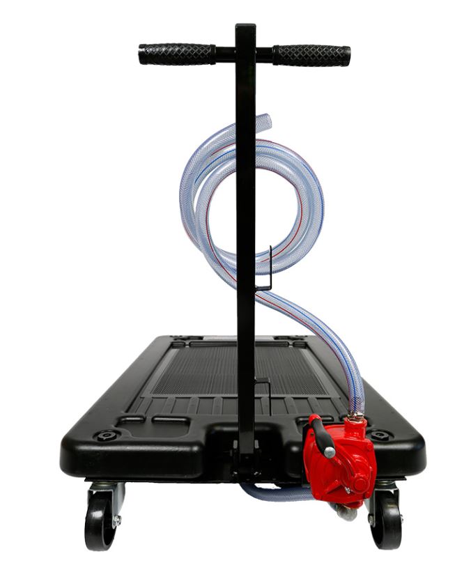 TQB Oil Truck Drainer With Hand Pump 65litre 1147T Oil Drainer Trade Quip