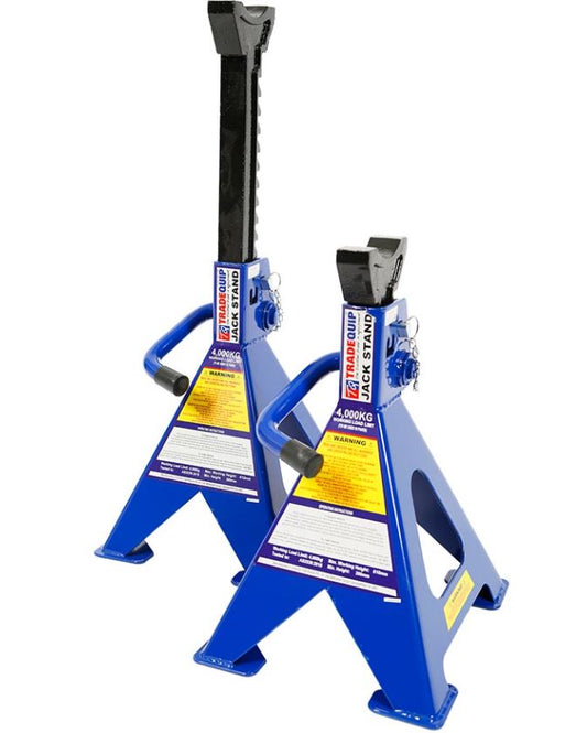TQB Jack Stands Ratchet 4,000kg Pair 1148T Jack Stand Trade Quip
