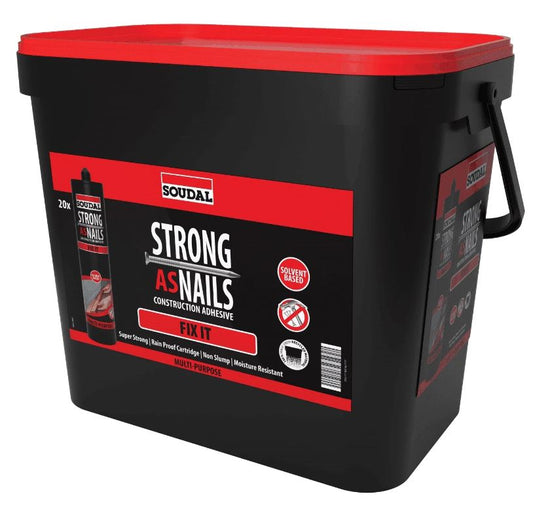 Soudal Strong As Nails FIX IT 350gms Grab & Go Pack 20 TUBES Bulk Buy 144904 Adhesive Soudal