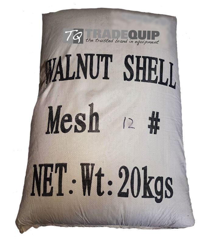 TQB Walnut Blasting Shell Media Abrasive 12/20 20KG 1.2-1.4mm 3022T Fans Trade Quip