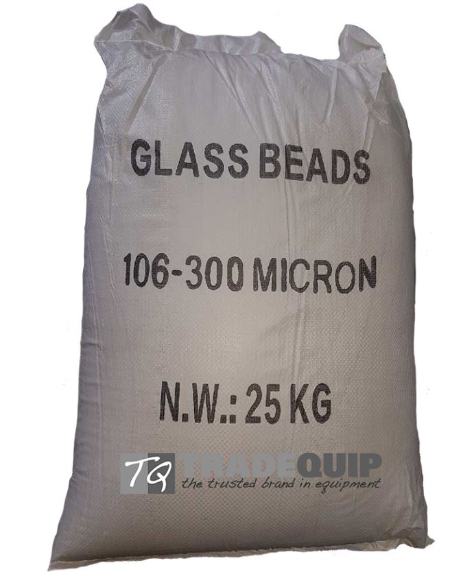 TQB Glass Beads Media Abrasive 25KG106-300mm 3025T Abrasive Trade Quip