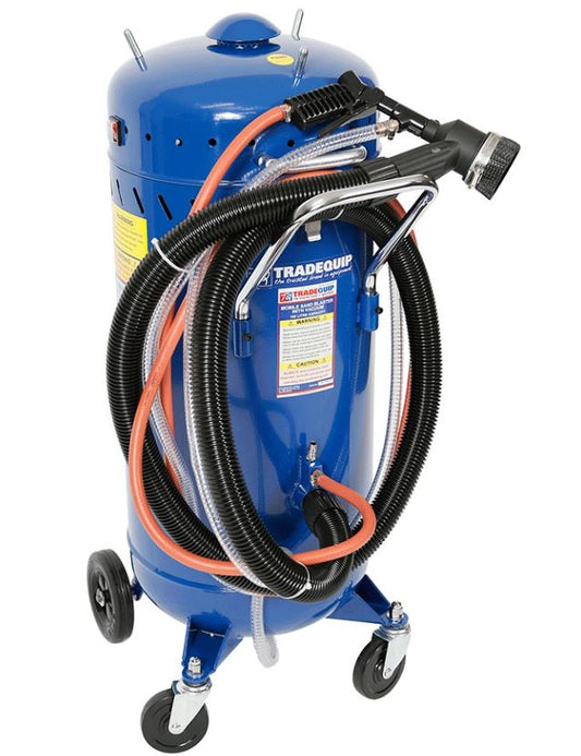TQB Mobile Blasting Kit 105 Litre with Vacuum 3033T Blasting Kit Trade Quip