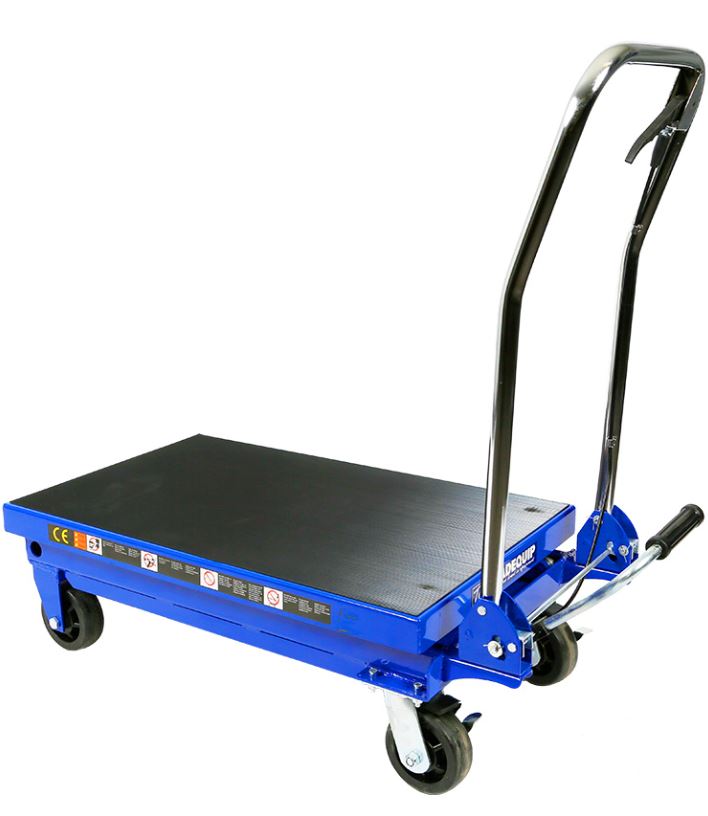 TQB Scissor Lift Workshop Trolley 450kg Folding Handle 6003T Trolley Trade Quip