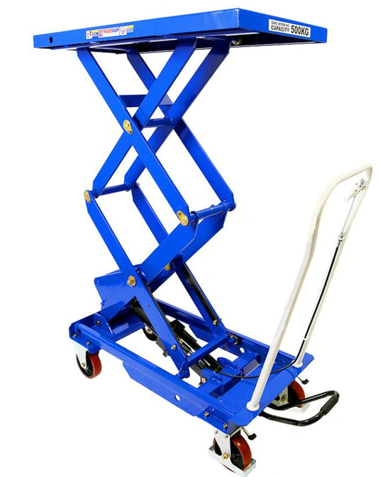 TQB Scissor Lift Workshop Trolley 500kg 6007T Trolley Trade Quip