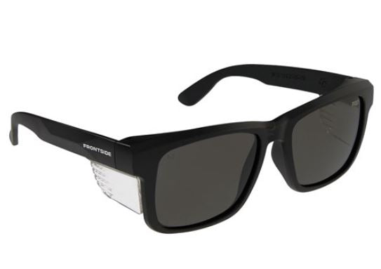 Paramount Safety Glasses Frontside Smoke Lens With Black Frame 6502BK ...
