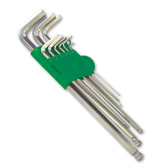 Typhoon Tools Metric long ball point Hex Key Set 220mm 9 Pieces 70612 Hex Key Typhoon Tools