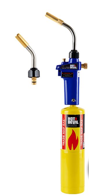 Hot Devil Trade Map Twin Torch Kit HD032 Butane Gas Hot Devil