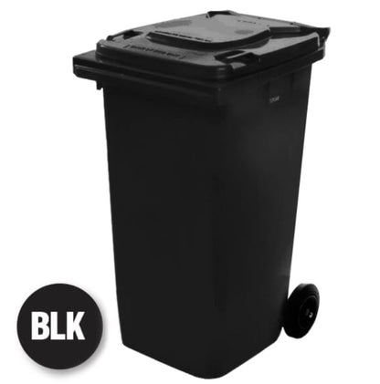 Wheelie Bin 240L Assorted Colors Rubbish Bin Richmond Rolling Solutions Black