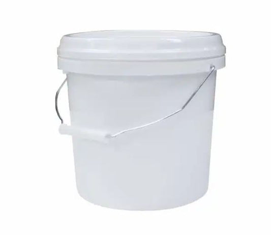 White Pail with Lid 20L BPR008RWC Storage Bin Richmond Rolling Solutions