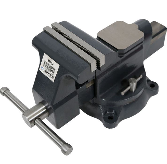 TQB Borum Commercial Bench Vice Swivel with Anvil 150mm BRV150 Vice Borum